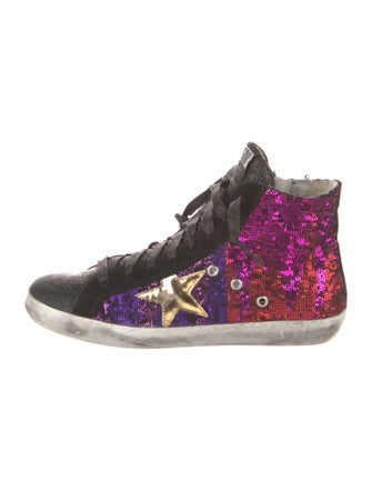 Golden Goose Sequins Printed Sneakers