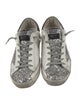 Golden Goose Leather Animal Print Sneakers