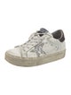 Golden Goose Leather Glitter Accents Sneakers