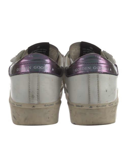 Golden Goose Leather Glitter Accents Sneakers