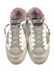 Golden Goose Leather Animal Print Sneakers