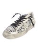 Golden Goose Leather Animal Print Sneakers