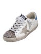 Golden Goose Leather Printed Sneakers
