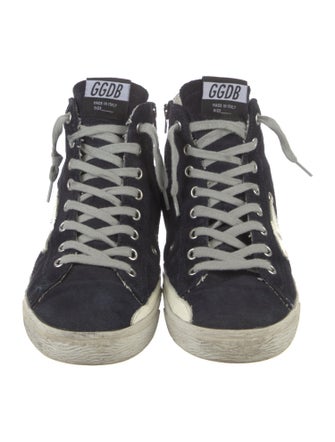 Golden Goose Suede Printed Sneakers