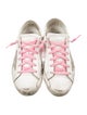 Golden Goose Leather Printed Sneakers