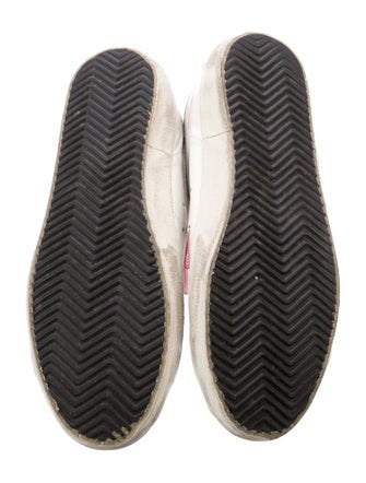 Golden Goose Leather Printed Sneakers