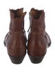 Golden Goose Leather Distressed Accents Western Boots