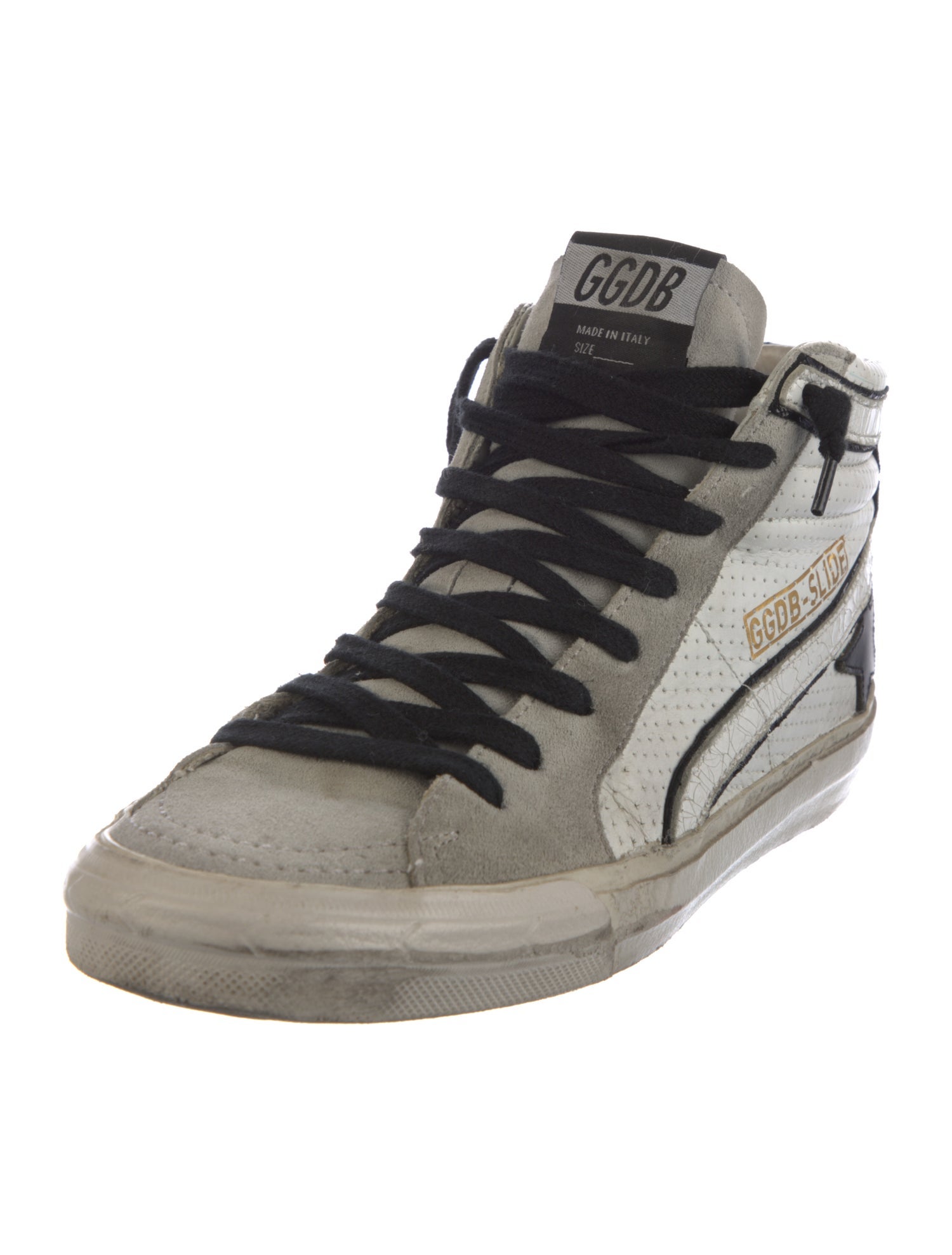 Golden Goose Leather Distressed Accents Sneakers