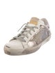 Golden Goose Leather Printed Sneakers
