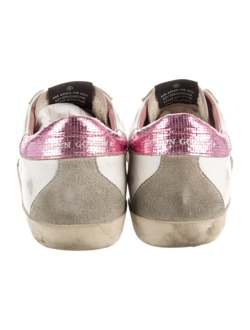 Golden Goose Leather Printed Sneakers