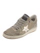 Golden Goose Leather Printed Sneakers