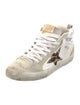 Golden Goose Suede Animal Print Sneakers