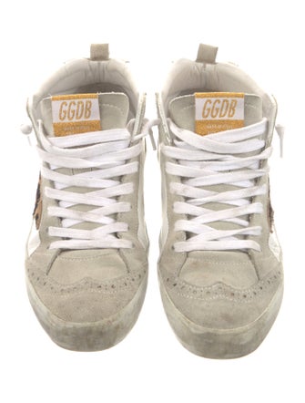 Golden Goose Suede Animal Print Sneakers