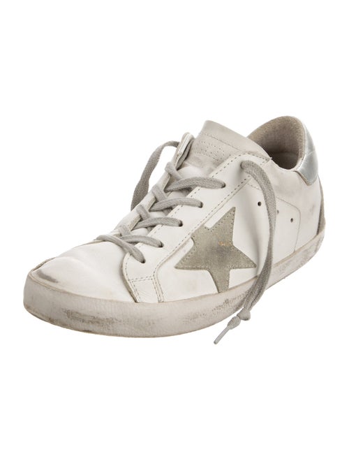 Golden Goose Leather Printed Sneakers