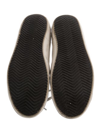 Golden Goose Leather Printed Sneakers