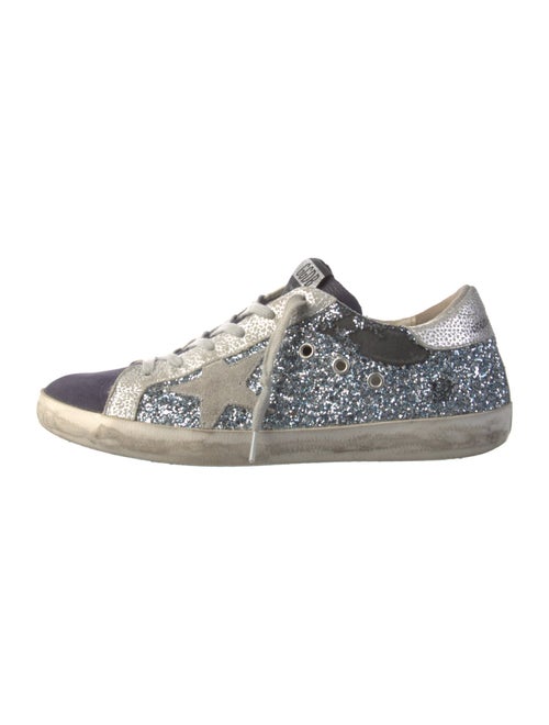 Golden Goose Glitter Printed Sneakers