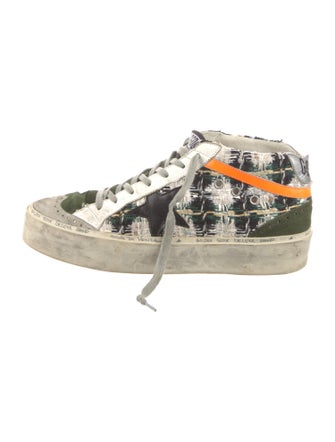Golden Goose Suede Printed Sneakers