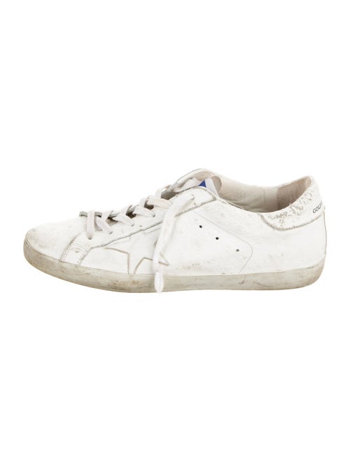 Golden Goose Leather Distressed Accents Sneakers