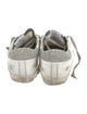 Golden Goose Leather Glitter Accents Sneakers