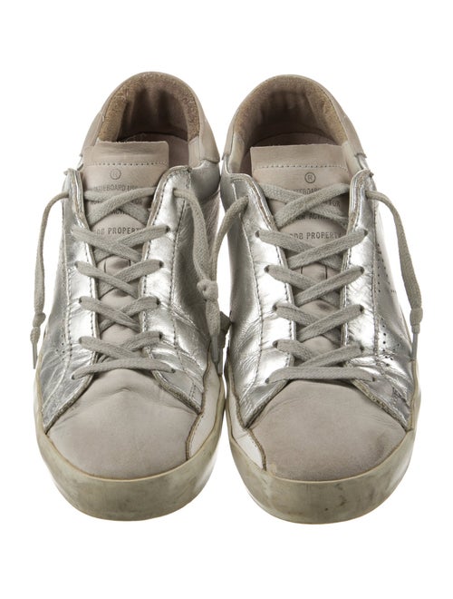 Golden Goose Leather Distressed Accents Sneakers