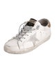 Golden Goose Leather Printed Sneakers