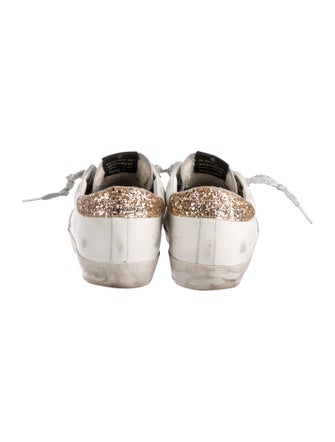 Golden Goose Leather Printed Sneakers