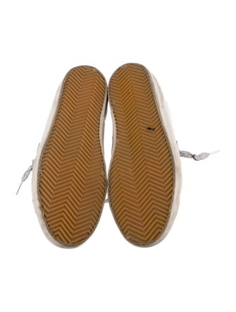 Golden Goose Leather Printed Sneakers