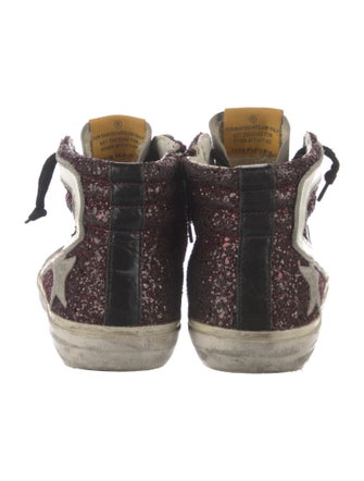 Golden Goose Glitter Printed Sneakers