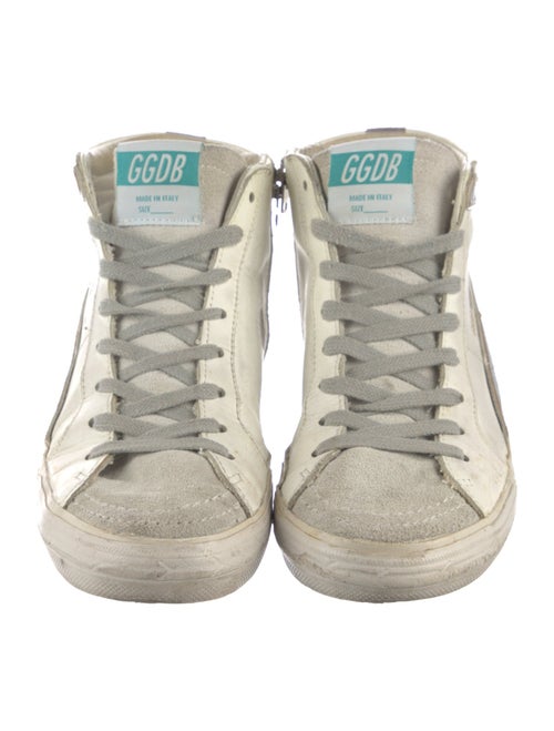 Golden Goose Leather Distressed Accents Sneakers