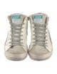 Golden Goose Leather Distressed Accents Sneakers