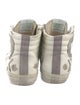 Golden Goose Leather Distressed Accents Sneakers