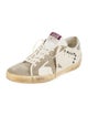 Golden Goose Leather Printed Sneakers