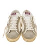 Golden Goose Leather Printed Sneakers