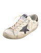 Golden Goose Leather Graphic Print Sneakers
