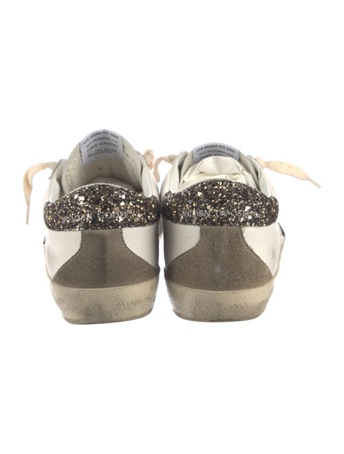 Golden Goose Leather Graphic Print Sneakers