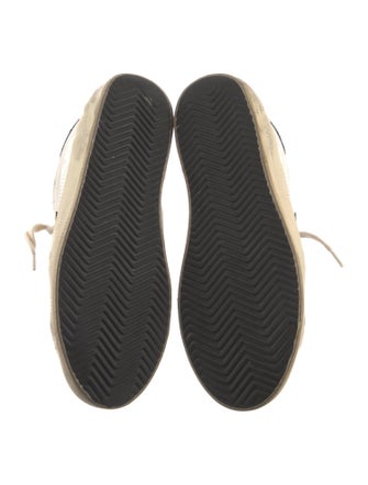 Golden Goose Leather Graphic Print Sneakers