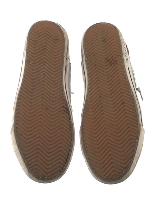 Golden Goose Leather Distressed Accents Sneakers