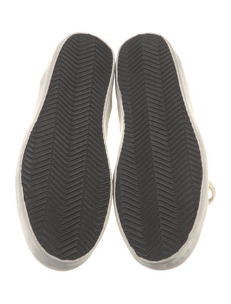 Golden Goose Leather Printed Sneakers