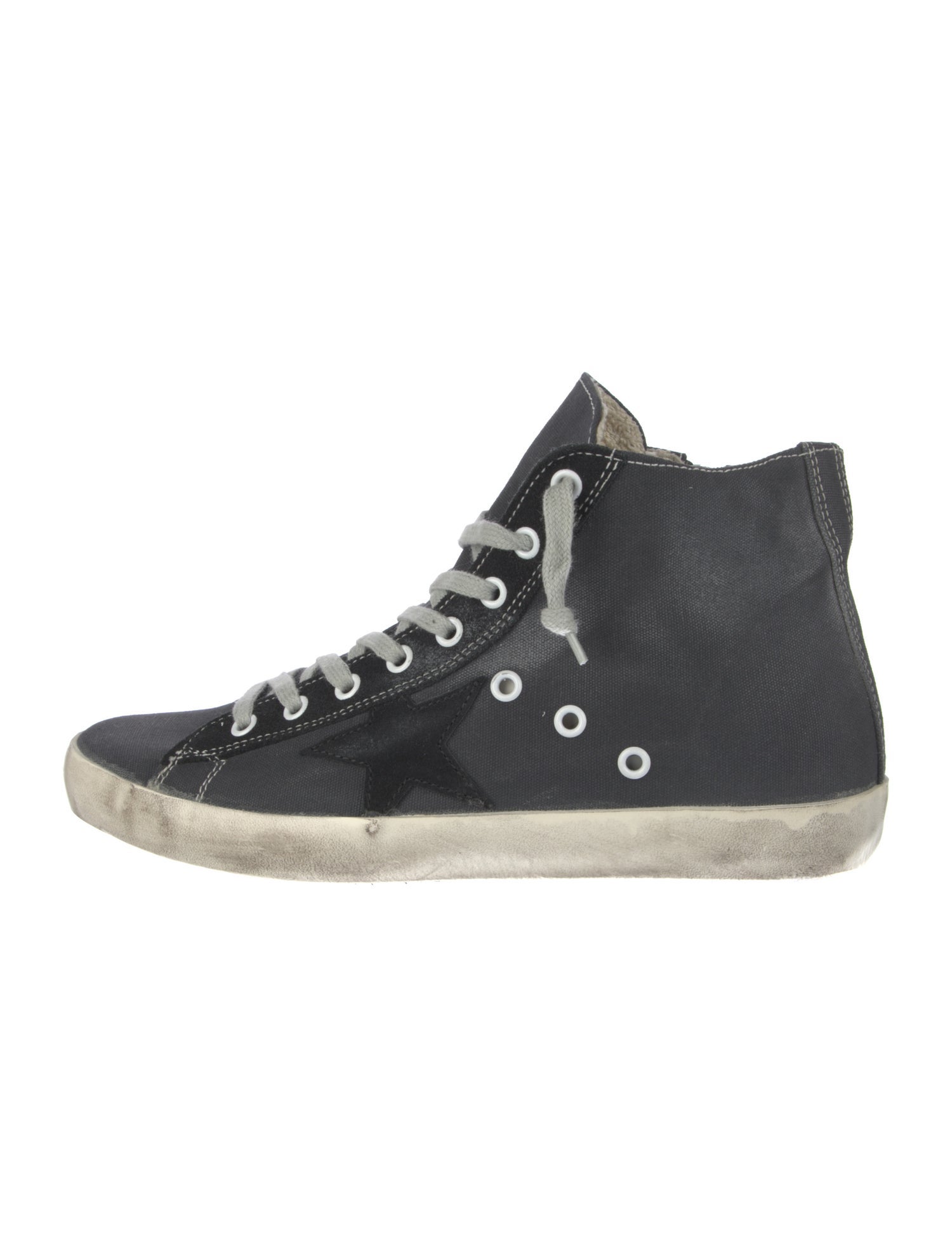 Golden Goose Canvas Distressed Accents Sneakers