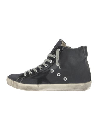 Golden Goose Canvas Distressed Accents Sneakers