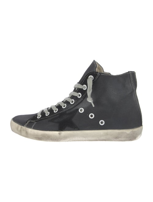 Golden Goose Canvas Distressed Accents Sneakers