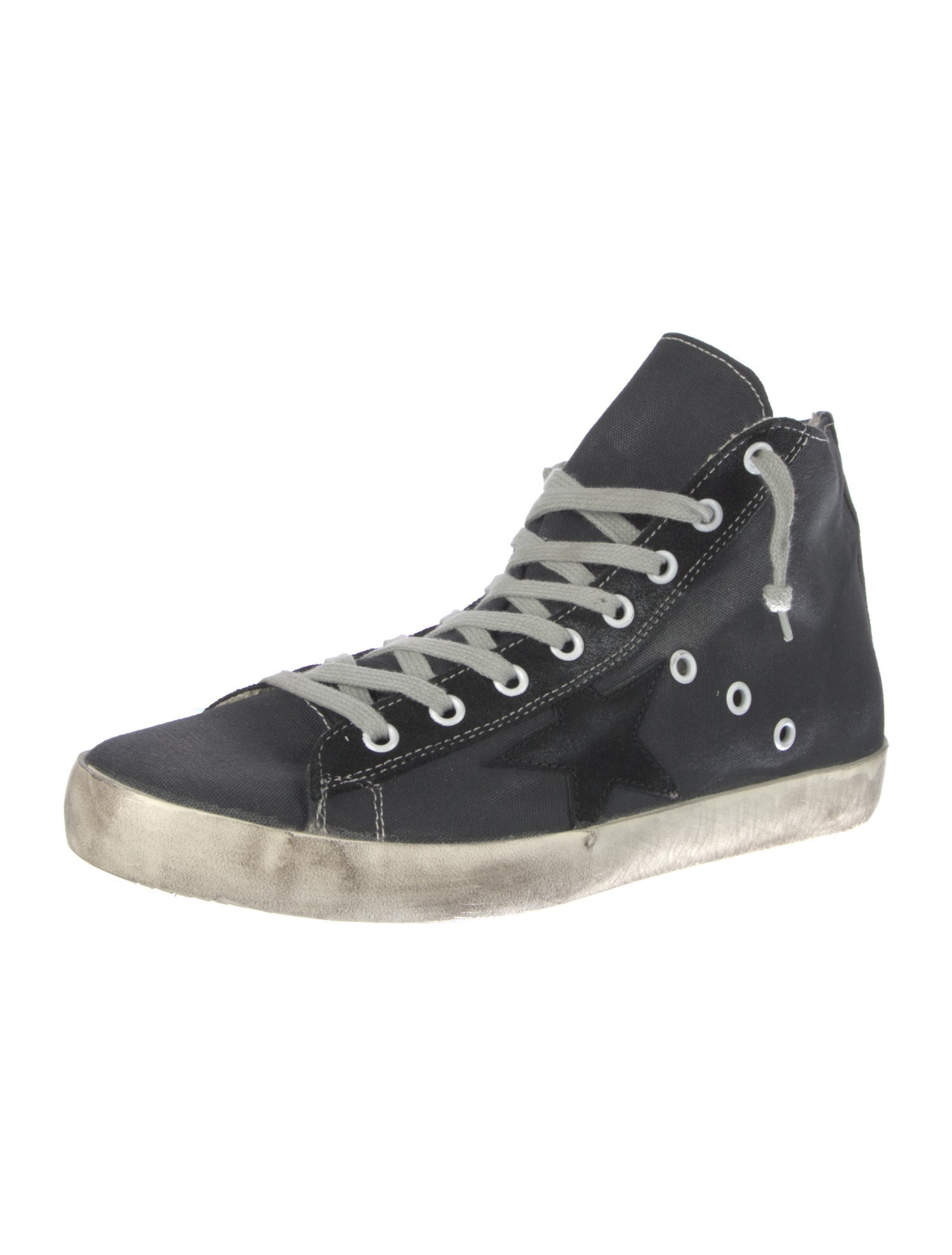 Golden Goose Canvas Distressed Accents Sneakers