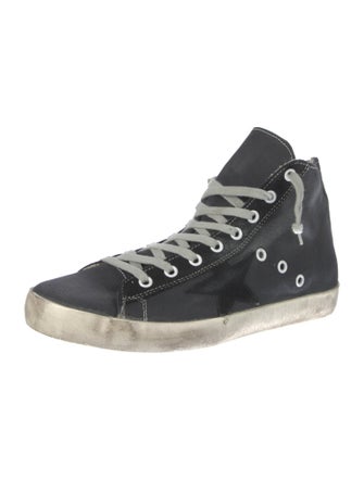 Golden Goose Canvas Distressed Accents Sneakers