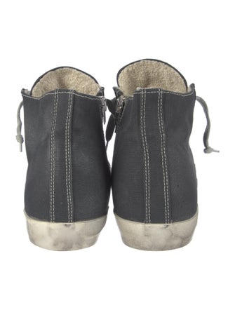 Golden Goose Canvas Distressed Accents Sneakers