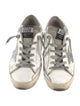 Golden Goose Leather Printed Sneakers