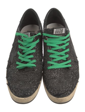 Golden Goose Glitter Printed Sneakers