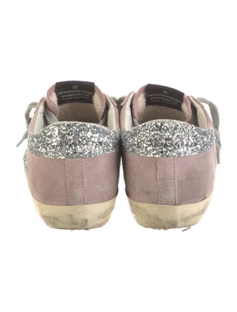 Golden Goose Glitter Printed Sneakers