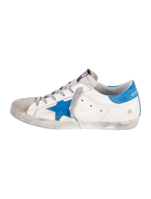 Golden Goose Leather Printed Sneakers
