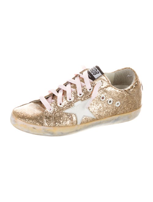 Golden Goose Glitter Printed Sneakers