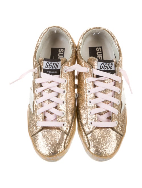 Golden Goose Glitter Printed Sneakers